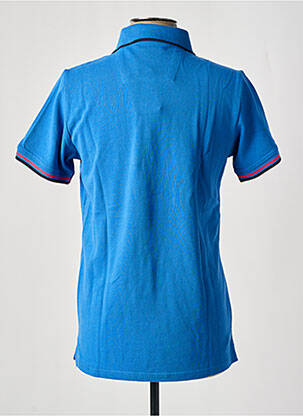 Polo coupe droite manches courtes bleu CAMBRIDGE homme