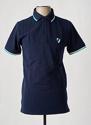 Polo coupe droite manches courtes bleu CAMBRIDGE homme