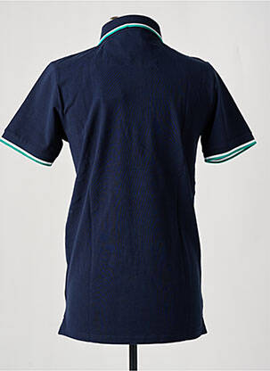 Polo coupe droite manches courtes bleu CAMBRIDGE homme