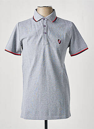Polo coupe droite manches courtes gris CAMBRIDGE homme