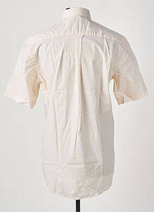 Chemise manches courtes imprimé fantaisie jaune BANDE ORIGINALE homme