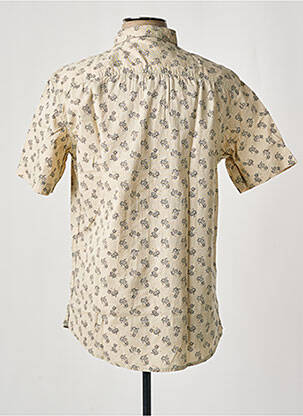 Chemise manches courtes imprimé fantaisie beige LEE COOPER homme
