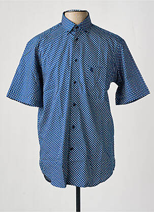 Chemise manches courtes imprimé fantaisie bleu BANDE ORIGINALE homme