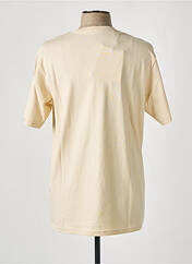 T-shirt beige SELECTED pour homme seconde vue