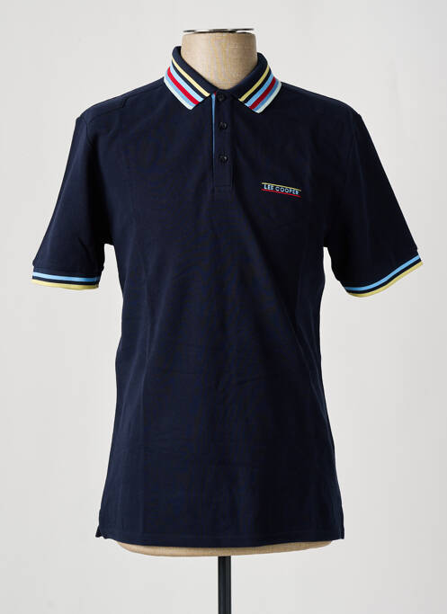 Polo bleu LEE COOPER pour homme