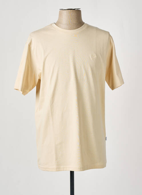 T-shirt beige SELECTED pour homme
