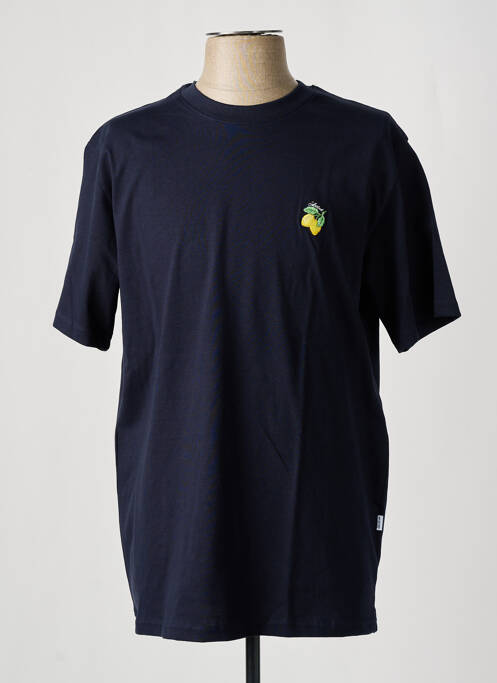 T-shirt bleu SELECTED pour homme