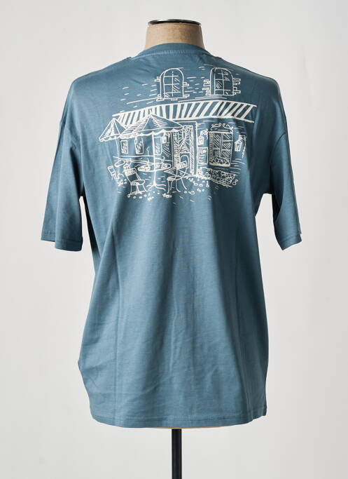 T-shirt gris SELECTED pour homme