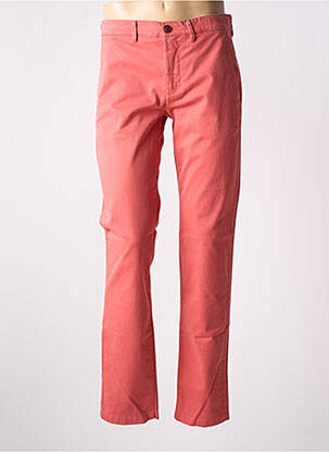 Pantalon chino tissage popeline taille normale orange CAMBRIDGE homme