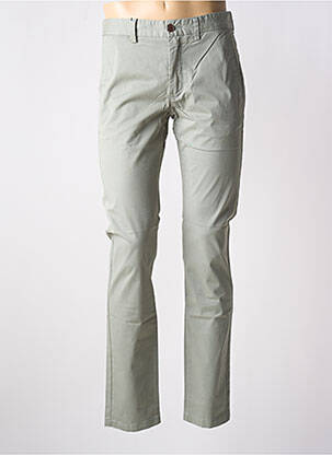Pantalon chino tissage popeline taille normale vert CAMBRIDGE homme