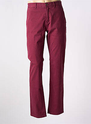 Pantalon chino stretch taille normale rouge CAMBRIDGE homme