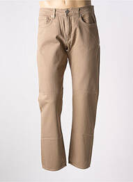 Jeans coupe droite stretch taille normale marron SELECTED homme