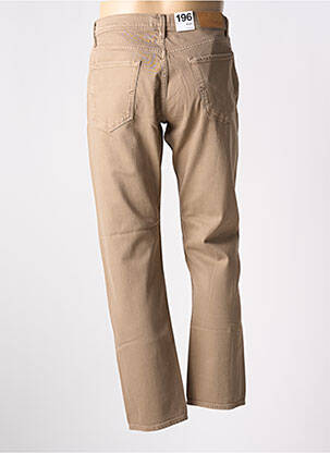 Jeans coupe droite stretch taille normale marron SELECTED homme