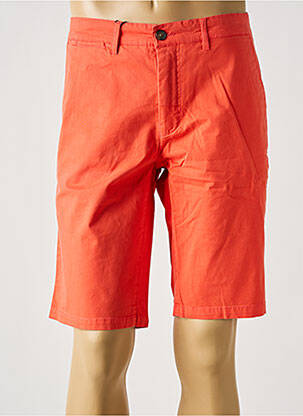 Bermuda taille à pinces taille normale orange CAMBRIDGE homme