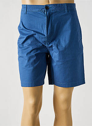 Bermuda taille à pinces taille normale bleu SELECTED homme