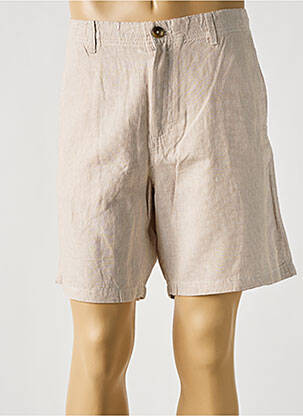 Bermuda taille à pinces taille normale beige SELECTED homme