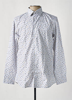 Chemise manches longues imprimé fantaisie gris SELECTED homme