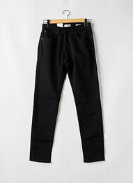 Pantalon slim fermeture zippée sous rabat boutonné noir SELECTED homme