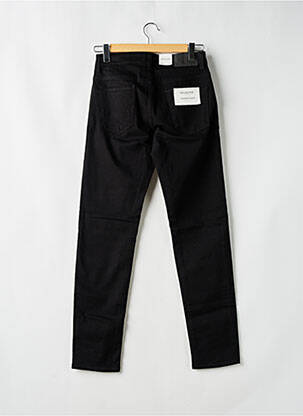 Pantalon slim fermeture zippée sous rabat boutonné noir SELECTED homme