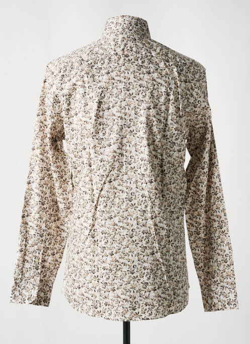 Chemise manches longues beige SELECTED pour homme