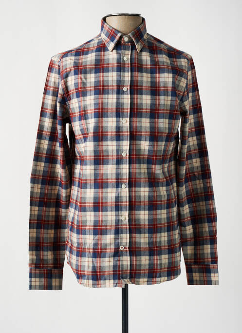 Chemise manches longues bleu CAMBRIDGE pour homme