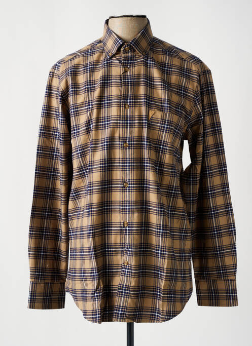 Chemise manches longues marron BANDE ORIGINALE pour homme