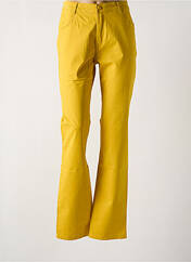 Pantalon droit jaune MULTIPLES pour femme seconde vue