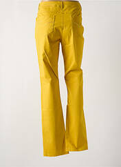 Pantalon droit jaune MULTIPLES pour femme seconde vue