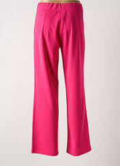 Pantalon droit rose MULTIPLES pour femme seconde vue