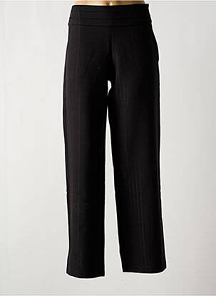 Pantalon droit taille élastique noir MULTIPLES femme