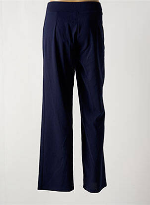Pantalon droit taille élastique bleu MULTIPLES femme