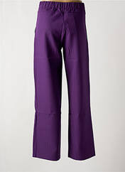 Pantalon droit violet MULTIPLES pour femme seconde vue