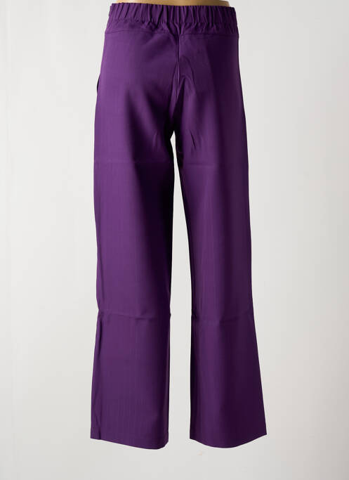 Pantalon droit violet MULTIPLES pour femme