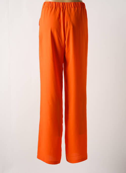 Pantalon droit orange MULTIPLES pour femme