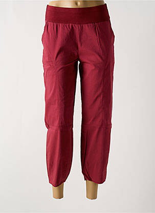 Pantalon 7/8 taille haute taille haute rouge MULTIPLES femme