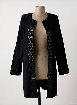 Veste casual col rond noir MULTIPLES femme