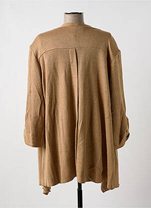 Gilet manches longues stretch beige MULTIPLES femme