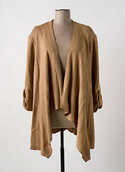 Gilet manches longues beige MULTIPLES pour femme seconde vue
