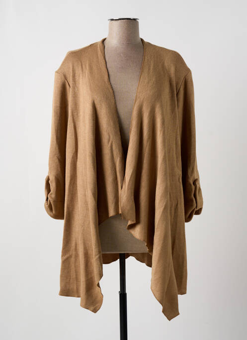 Gilet manches longues beige MULTIPLES pour femme