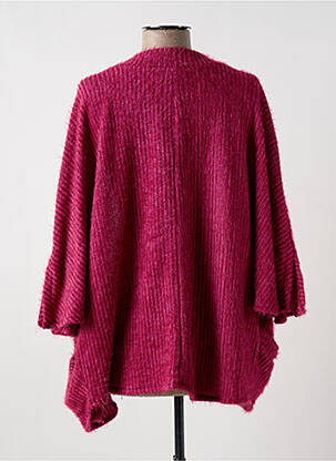 Gilet manches longues manches 3/4 rose fonce MULTIPLES femme