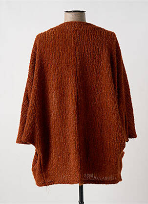 Gilet manches longues manches 3/4 marron MULTIPLES femme