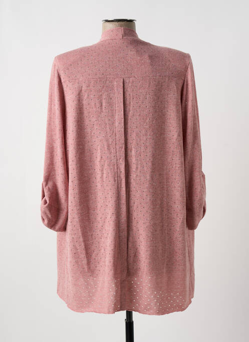 Gilet manches longues rose MULTIPLES pour femme