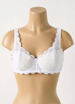Soutien-gorge effet matière satinée haut soutien-gorge moulé blanc TRIUMPH femme