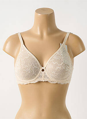 Soutien-gorge effet matière satinée haut soutien-gorge emboitant beige TRIUMPH femme