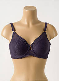 Soutien-gorge effet matière satinée haut soutien-gorge emboitant violet FLORALE BY TRIUMPH femme