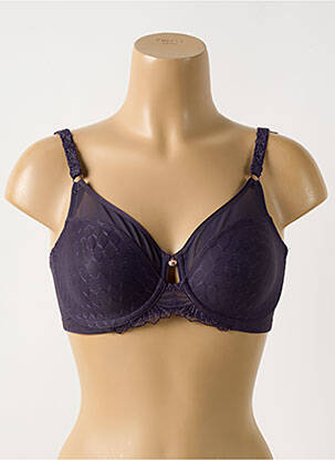 Soutien-gorge effet matière satinée haut soutien-gorge emboitant violet FLORALE BY TRIUMPH femme