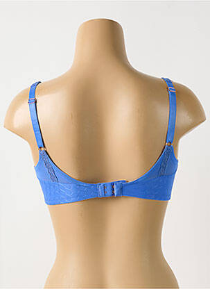 Soutien-gorge effet matière satinée haut soutien-gorge emboitant bleu FLORALE BY TRIUMPH femme