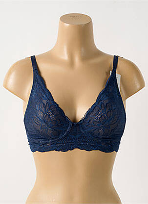 Soutien-gorge effet matière satinée haut soutien-gorge emboitant bleu TRIUMPH femme