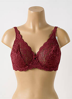 Soutien-gorge effet matière satinée haut soutien-gorge emboitant rouge TRIUMPH femme