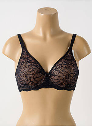 Soutien-gorge effet matière satinée haut soutien-gorge emboitant noir TRIUMPH femme